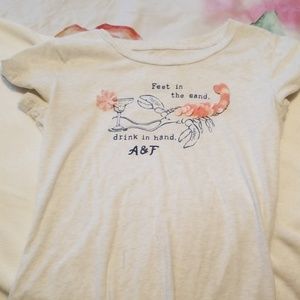 Abercrombie and Fitch heather gray womens tee